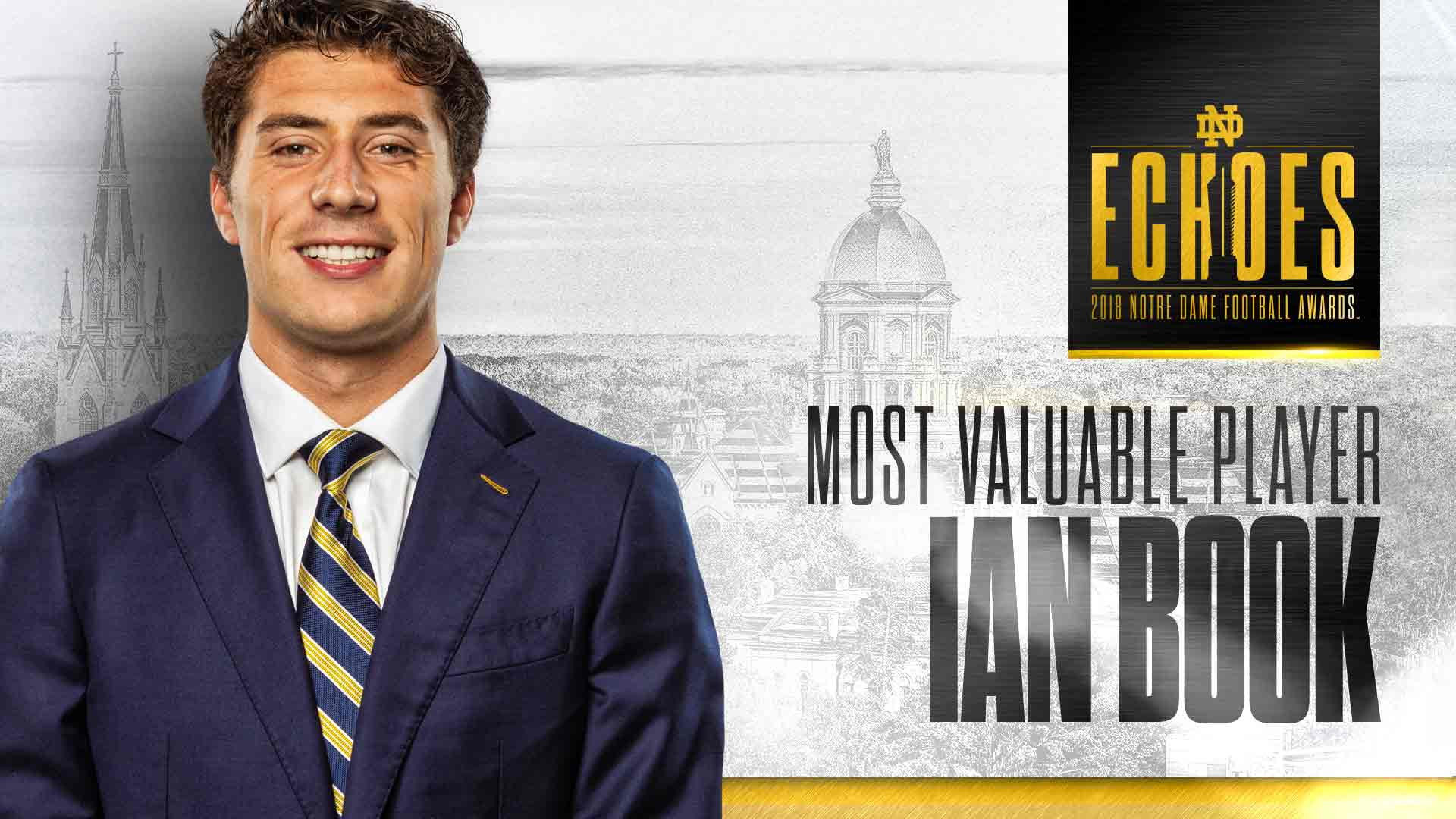 Ian Book Named Monogram Club MVP book mvp