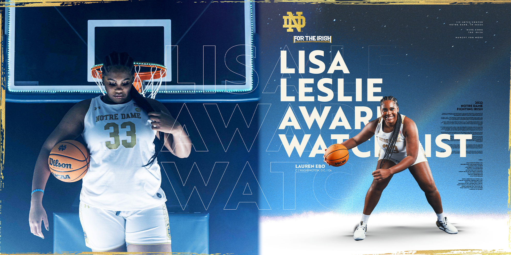 Ebo named to 2023 Lisa Leslie Award Watch List Ebo named to 2023 Lisa Leslie Award Watch List
