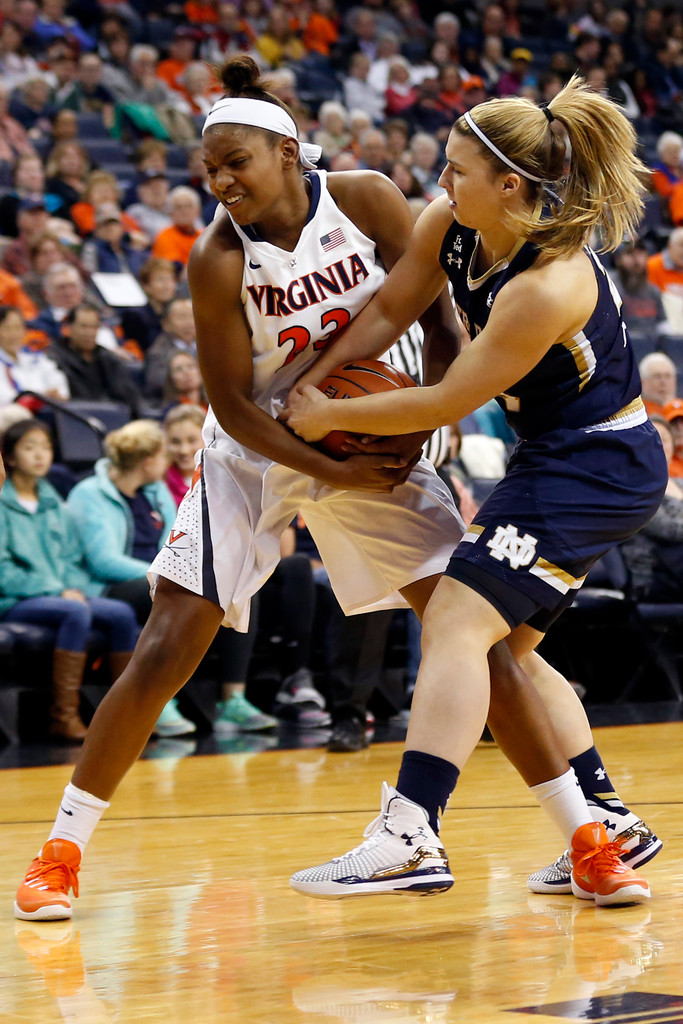 No. 3 Notre Dame 74, Virginia 46