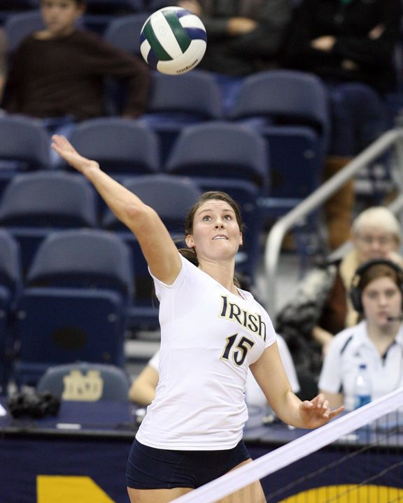 Kristen Dealy had 23 kills for the Irish in the second-round BIG EAST Championship loss to Louisville.