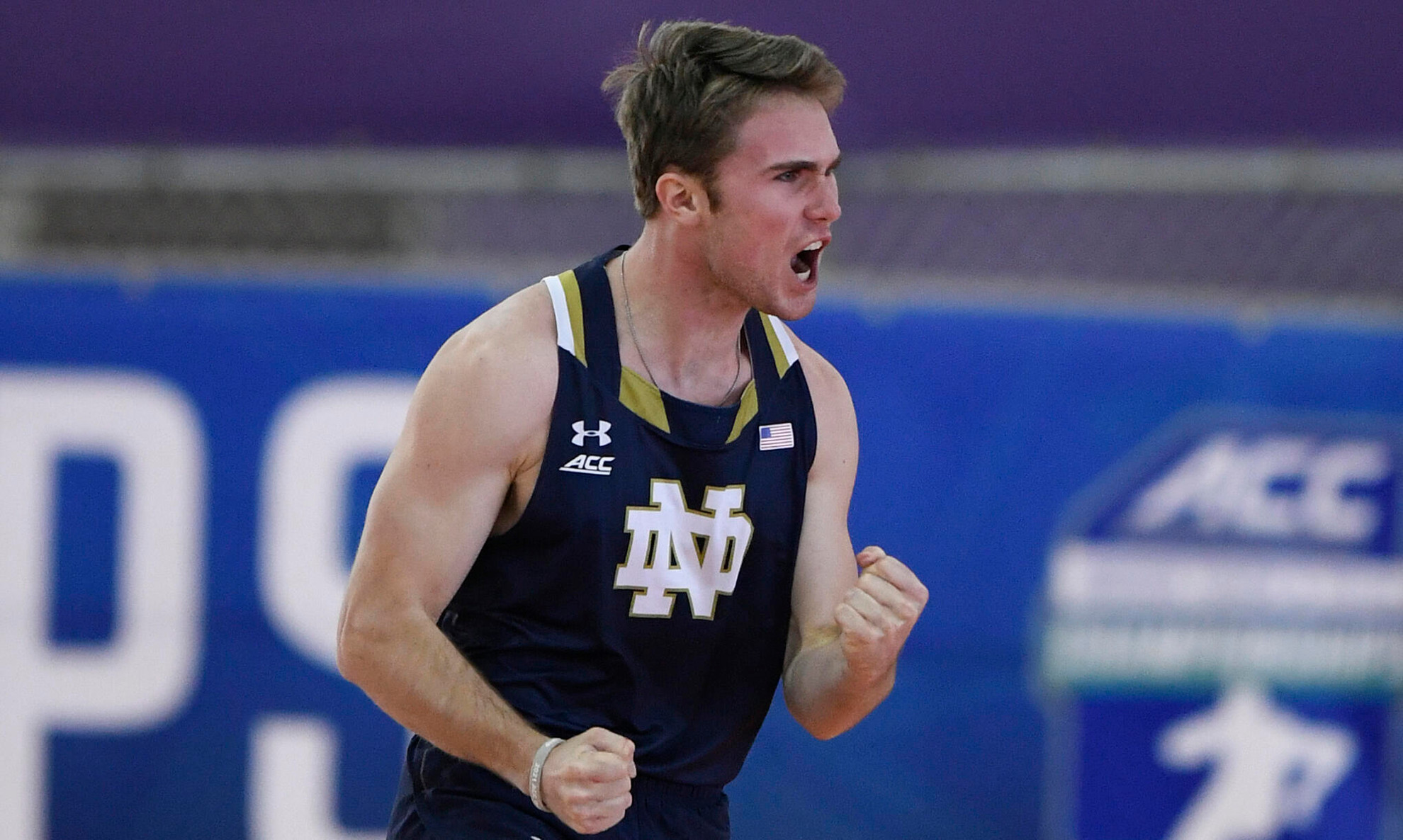 Crum Defends Title In Day One Of ACC Championships ACC Indoor Track & Field Championships