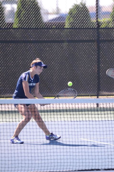 Jane Fennelly and partner Mary Closs won the first doubles match of the day, 8-3.