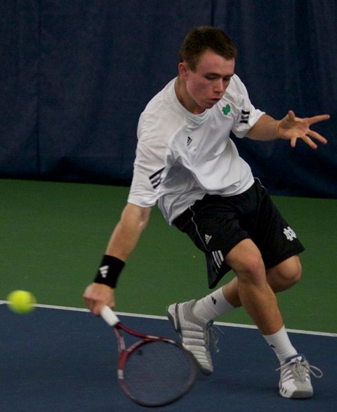 Sophomore Greg Andrews looks to keep his perfect record at No. 2 singles going.