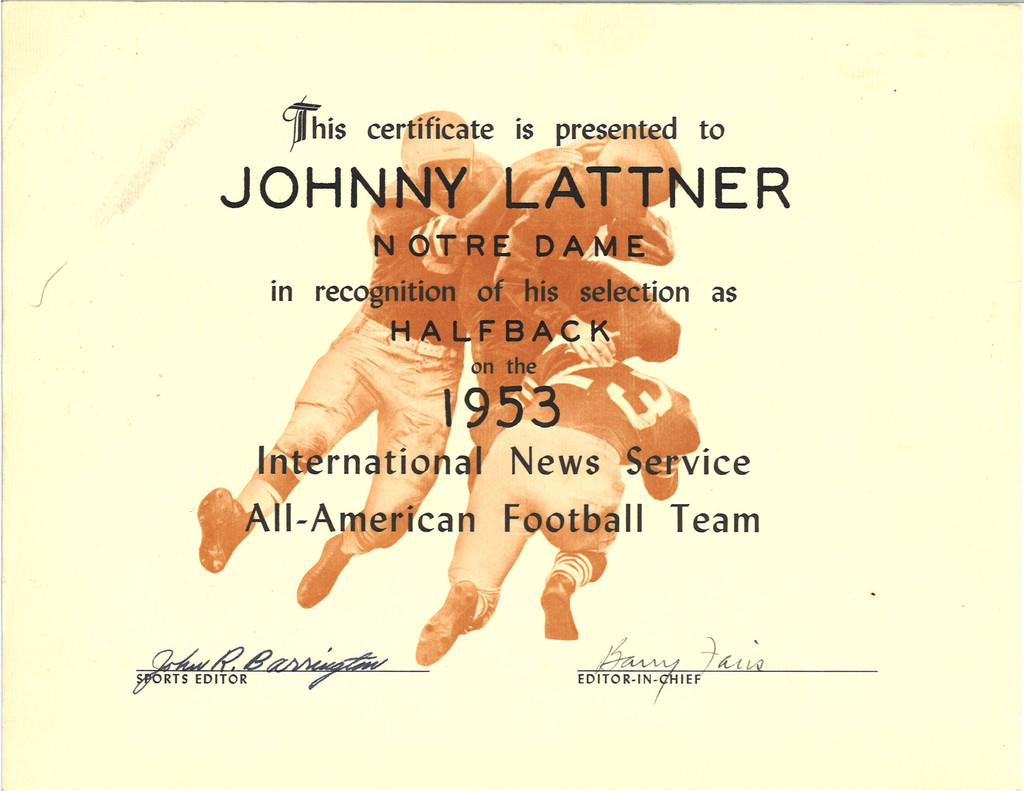 John Lattner (1932-2016)