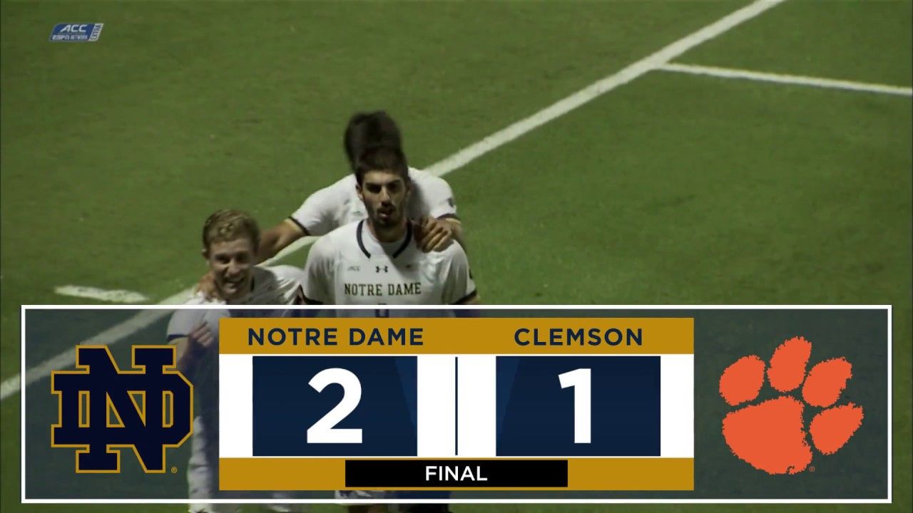 Notre Dame Men's Soccer Highlights vs. Clemson