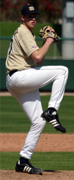 Irish Make Familiar Spring Break Trip To Texas For Seven-Game Stretch (updated data and photos) Tom Thornton is set to open the spring break trip as the starter vs. Texas A&M (photo by Pete LaFleur).