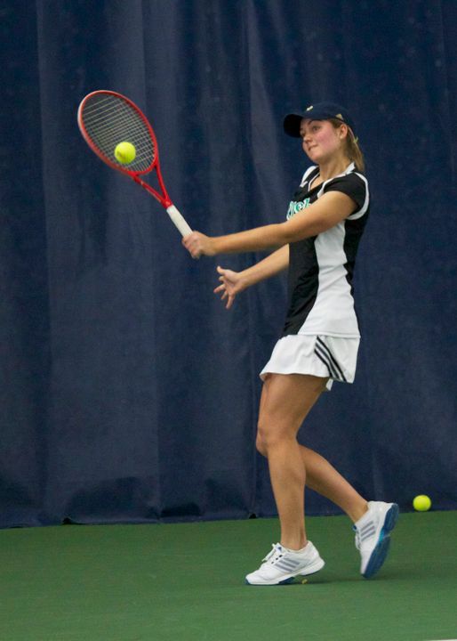 Freshman Mary Closs clinched the match for Notre Dame at No. 5 singles.