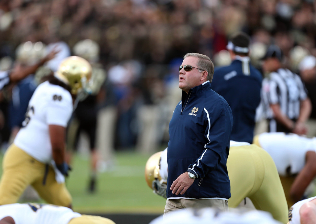 Notre Dame at Purdue (USATSI)