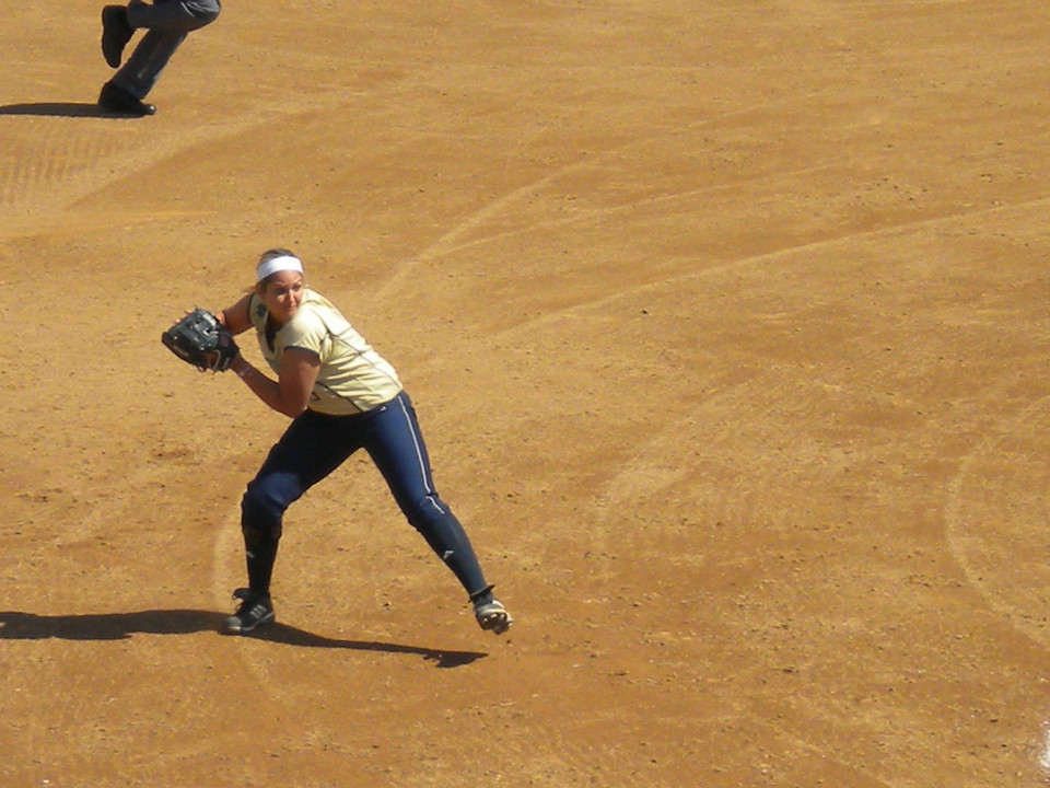 Heather Johnson went 3-for-3 with three RBI Sunday against Purdue.