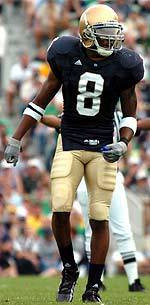 The Last Line Of Defense Senior Quentin Burrell has been the starting free safety in all seven games for Notre Dame in 2004.