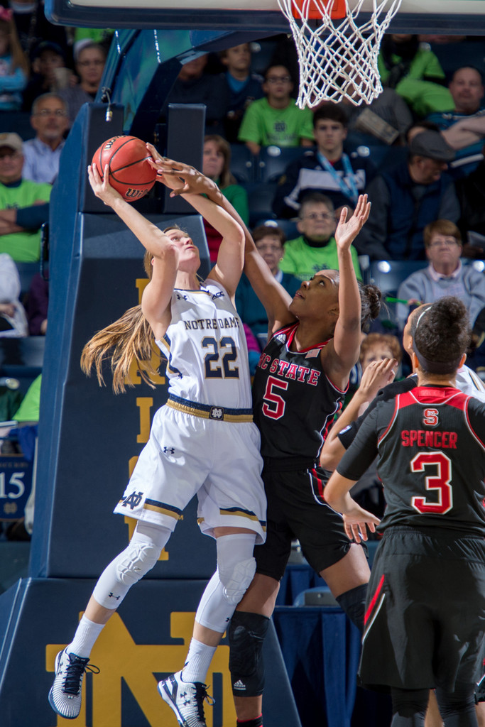 No. 3 Notre Dame, 82 vs. NC State, 46