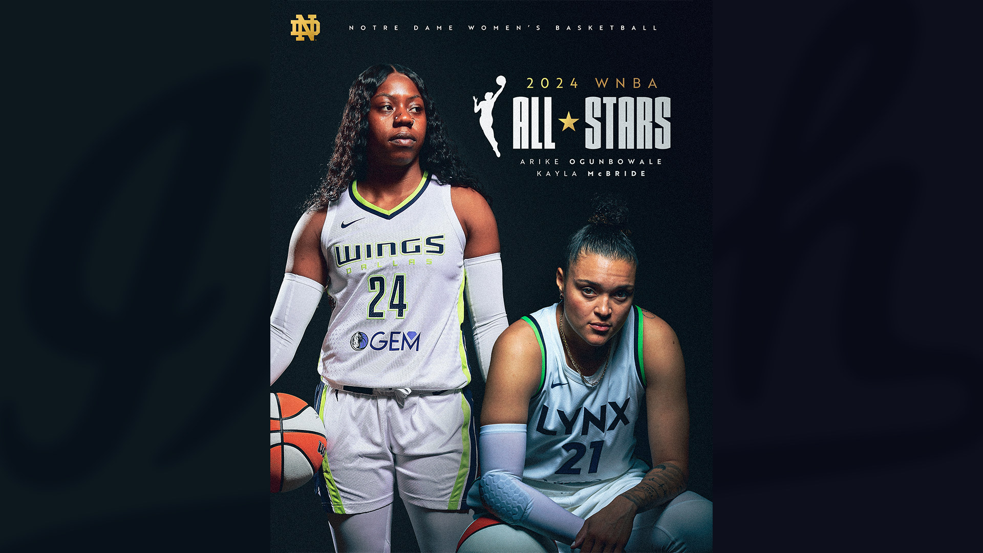 Ogunbowale, McBride Named 2024 WNBA All Stars Ogunbowale, McBride Named 2024 WNBA All Stars