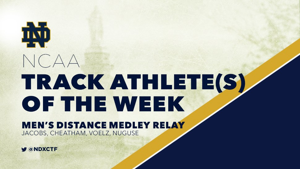 Men’s DMR Earns NCAA Accolades Men's DMR Graphic