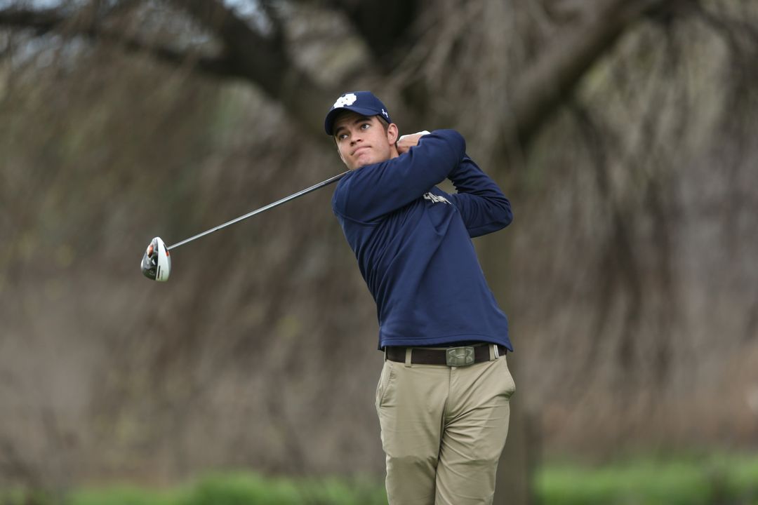 Junior Matthew Rushton fired an afternoon two-under-par 69 to help Notre Dame take the overnight lead after day one of the Fighting Irish Golf Classic on Monday