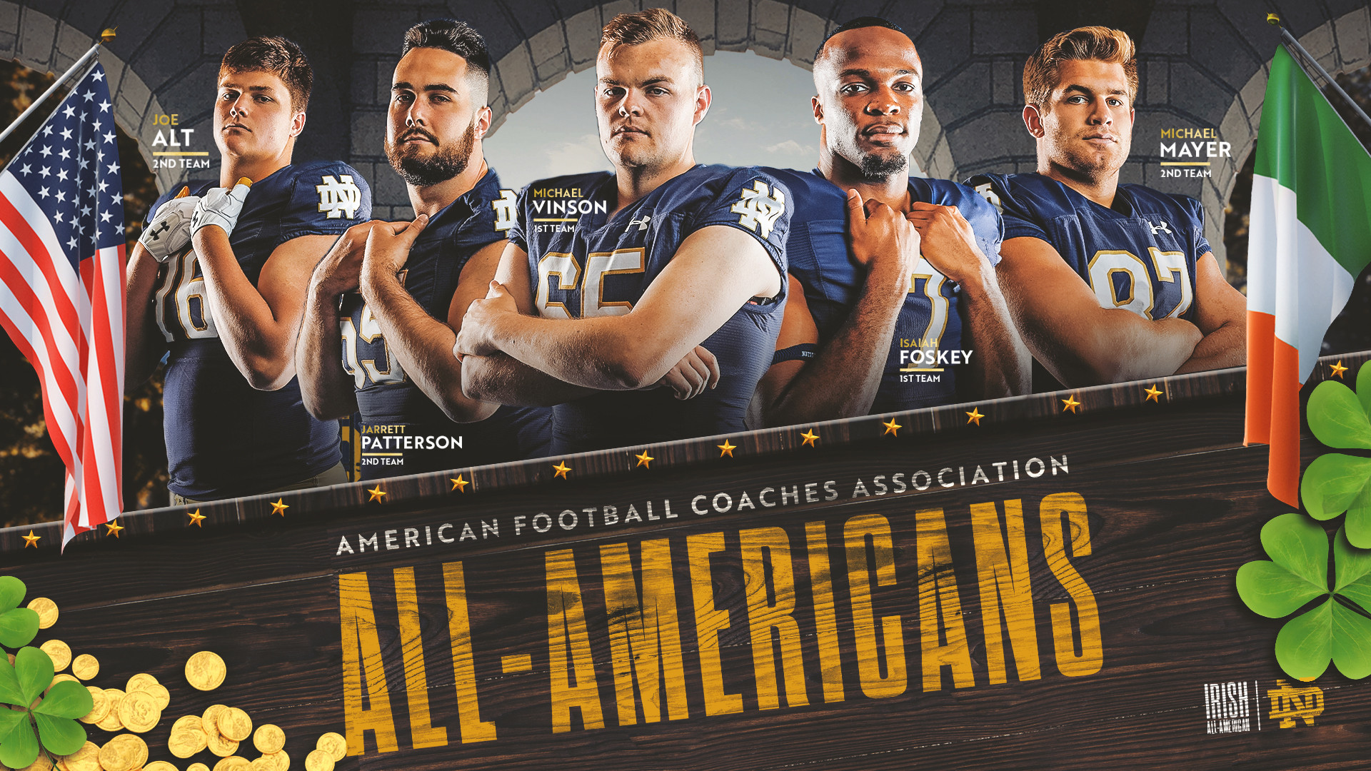 AFCA Tabs Five Irish Players As 2022 All-Americans AFCA Tabs Five Irish Players As 2022 All-Americans