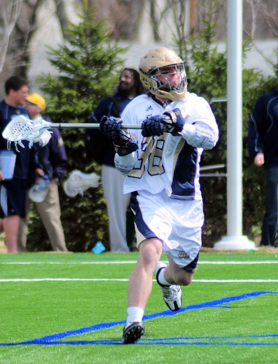 Sophomore attackman Nicholas Beattie notched one goal and two assists last Sunday at Georgetown.