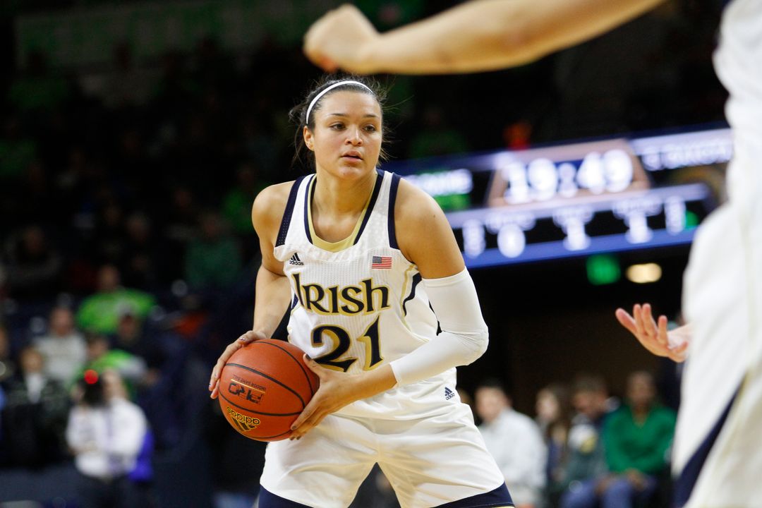 Kayla McBride led the Irish with 20 points and eight rebounds on Thursday.