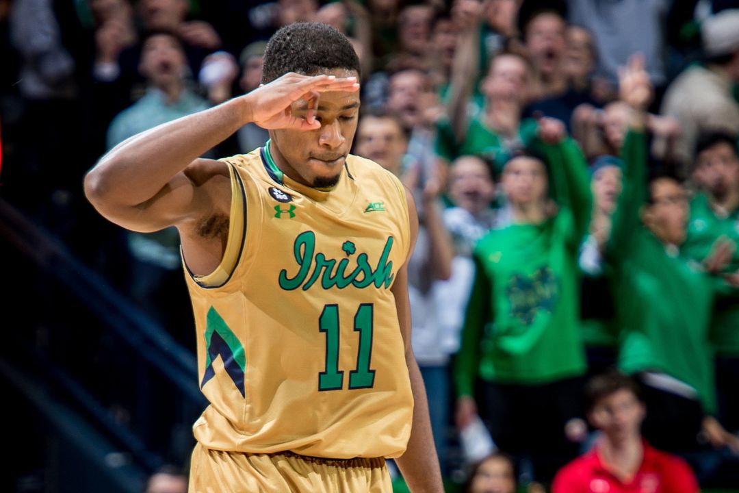 Junior guard Demetrius Jackson was named the ACC Player of the Week on Monday, Feb. 15, after averaging 22.0 ppg and shooting 44% from three point range during Notre Dame's two ACC victories. 