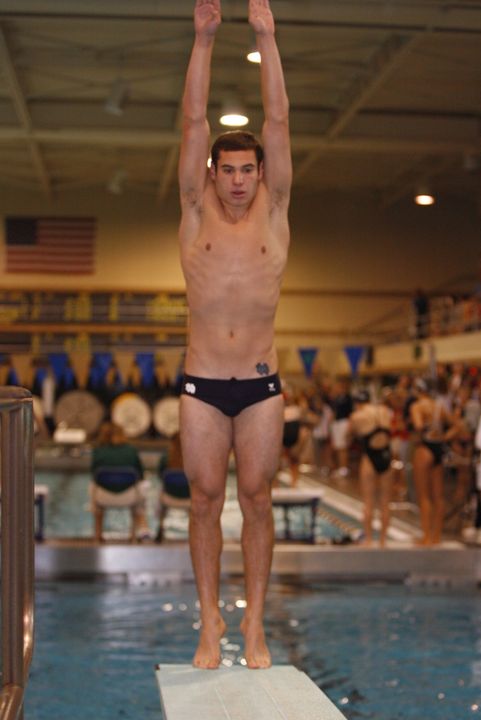 Steven Crowe was fourth among divers in the 3-meter event in Friday's meet at Purdue.
