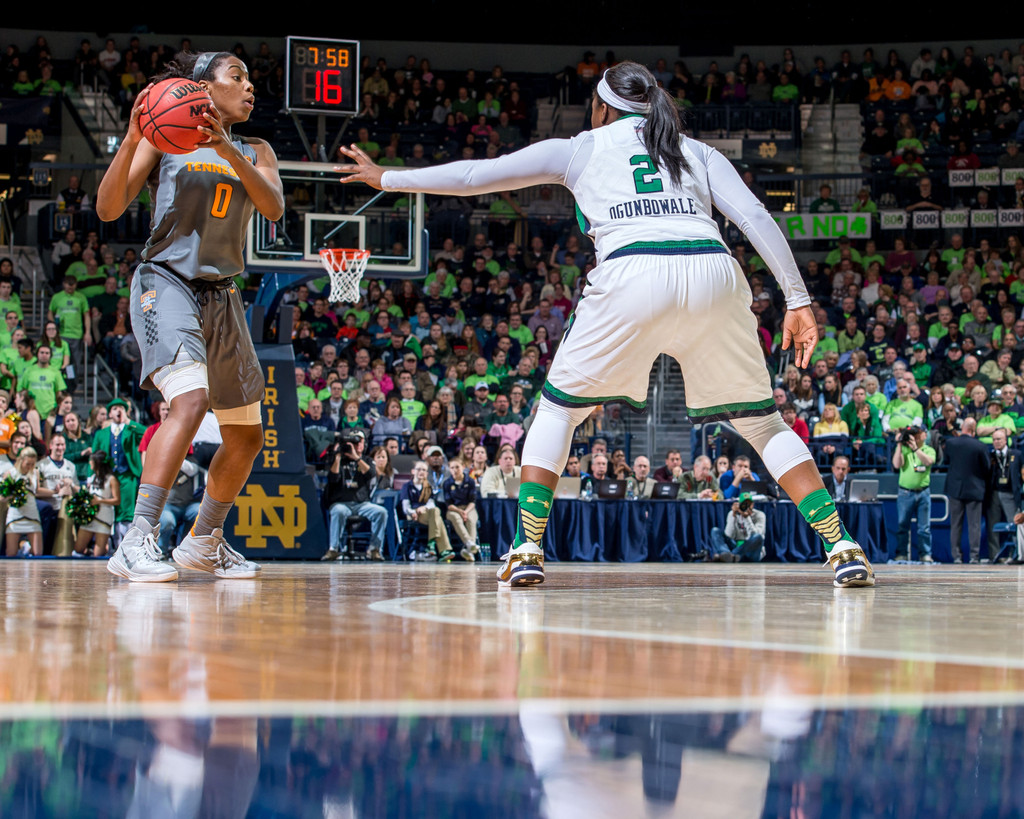 No. 3 Notre Dame vs. No. 18 Tennessee