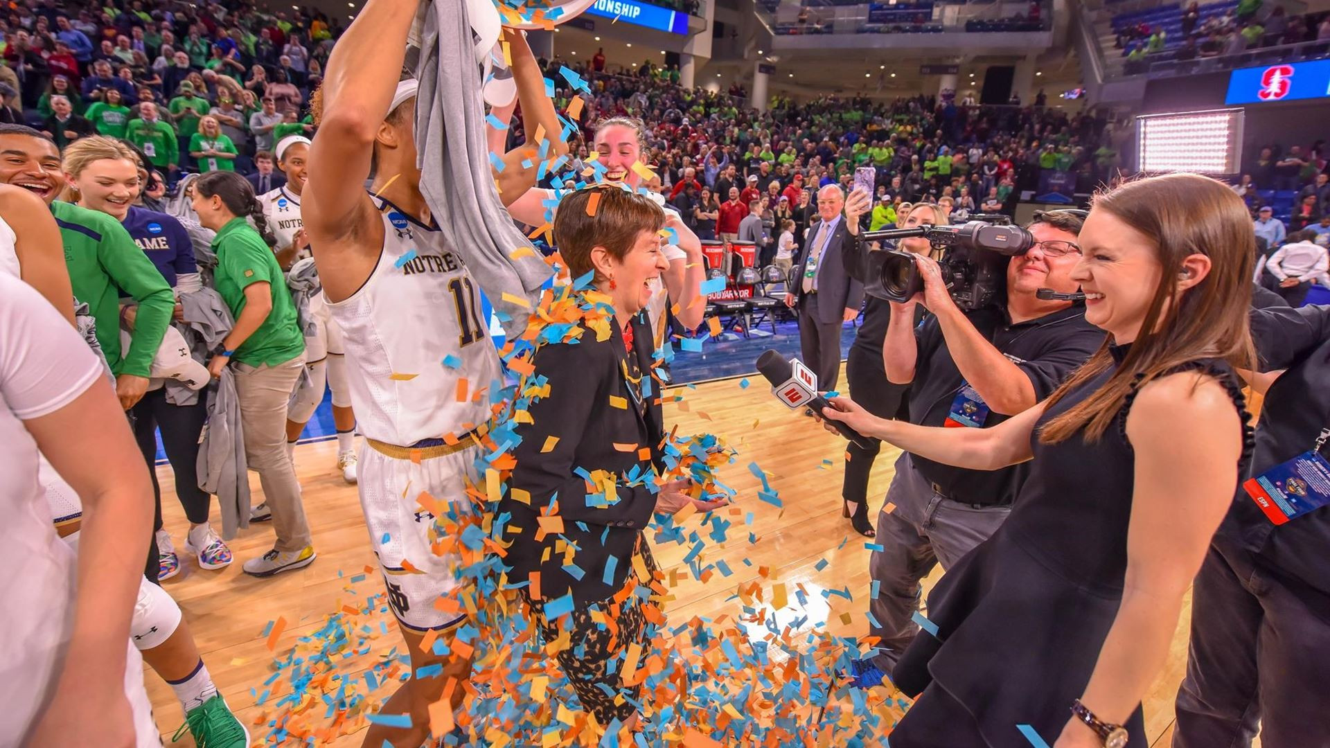 #1 Irish Are Final Four Bound After 84-68 Win over #2 Stanford #1 Irish Are Final Four Bound After 84-68 Win over #2 Stanford