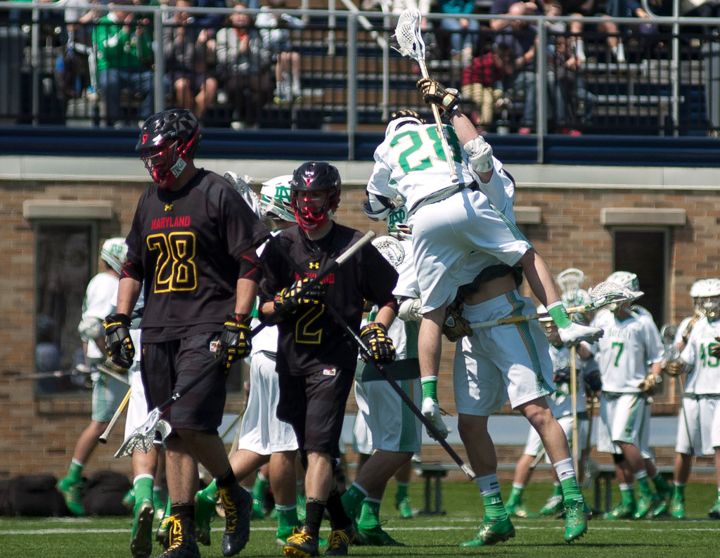 Notre Dame Men's Lacrosse vs Maryland on 04-19-2014
