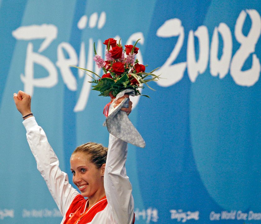 Mariel Zagunis claimed her third career Olympic medal on Thursday.