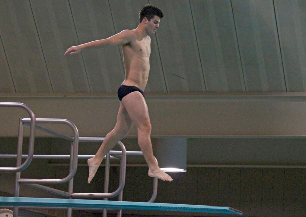 Joe Coumos finished first in the 1-meter and was second in the 3-meter competition Friday night against Georgia Tech and South Carolina.