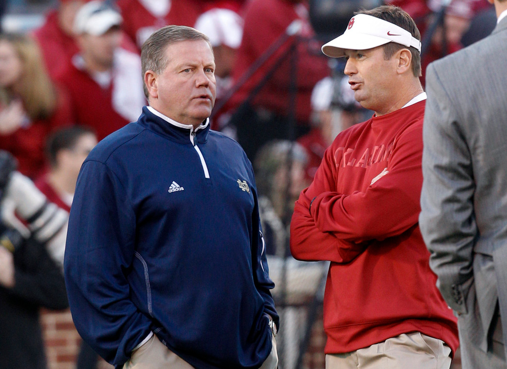 No. 5 Irish Defeat No. 8 Oklahoma, 30-13, to Stay Perfect (AP)