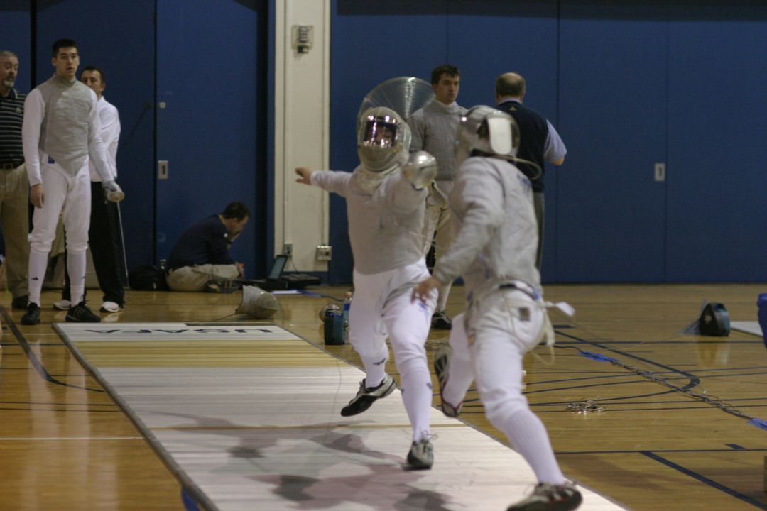 Bill Thanhouser was one of four Notre Dame competitors to finish in the top-eight in men's sabre.