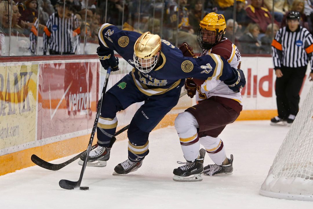 In 2014-15, Mario Lucia scored the most goals by a Notre Dame player since 2010-11.