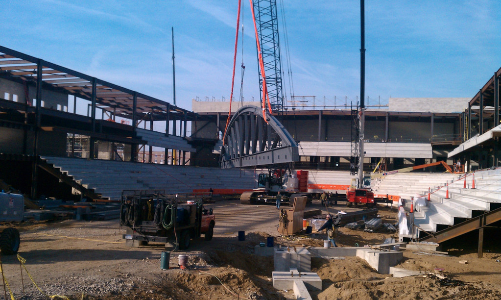 Construction Update on Compton Family Ice Arena - November 10, 2010