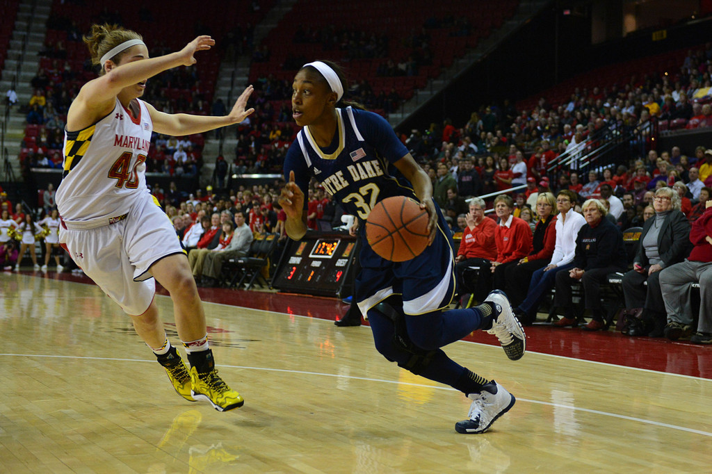 No. 2 Notre Dame at No. 8 Maryland