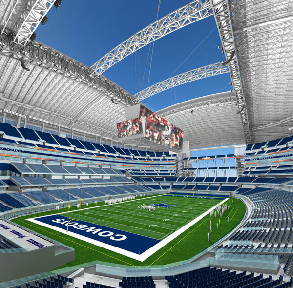Irish And Arizona State Slated For 2013 Game In Dallas Notre Dame will play Arizona State on Oct. 5, 2013 at the new Dallas Cowboys stadium in Arlington, Texas. <i>(artist's rendering provided by Dallas Cowboys)</i>