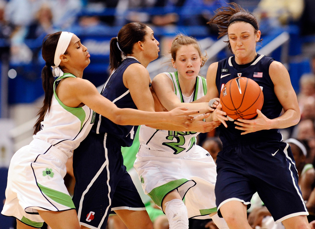 BIG EAST CHAMPS! Achonwa's Layup Lifts #2 Irish Past #3 UConn, 61-59 (AP)