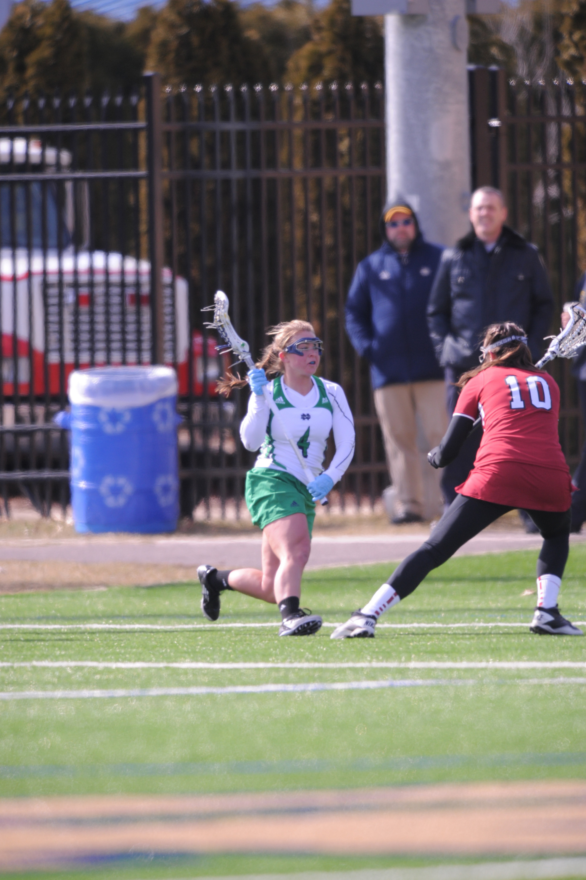 No. 3 Syracuse Knocks Off No. 6 Notre Dame, 16-10 Sophomore Kaitlyn Brosco had a pair of goals in Notre Dame's 16-10 loss to Syracuse on Thursday night.