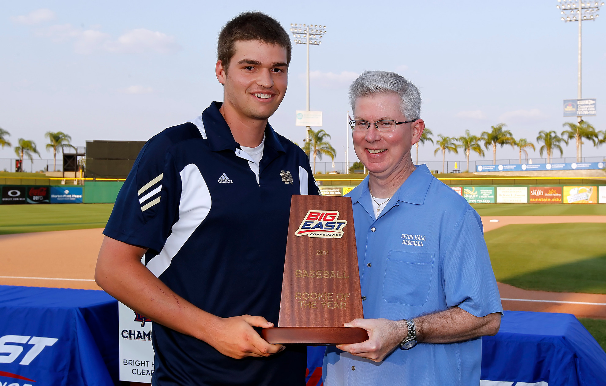 Irish Picked To Finish Sixth In BIG EAST Preseason Poll Trey Mancini was the BIG EAST Rookie of the Year in 2011.