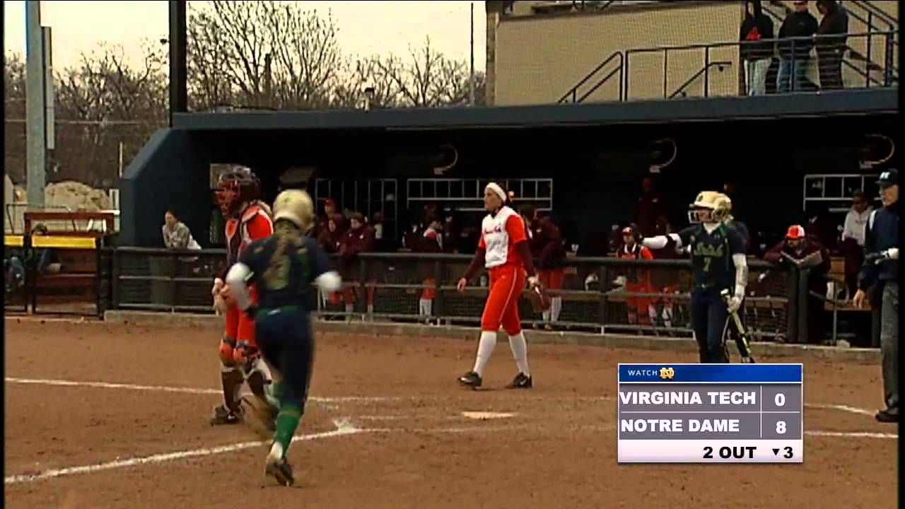 Notre Dame vs. Virginia Tech Softball Highlights