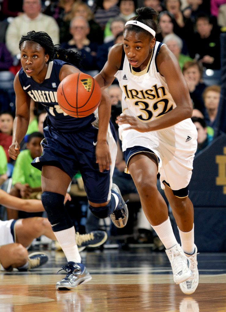 No. 2 Notre Dame Overpowers Georgetown, 79-64 (AP)