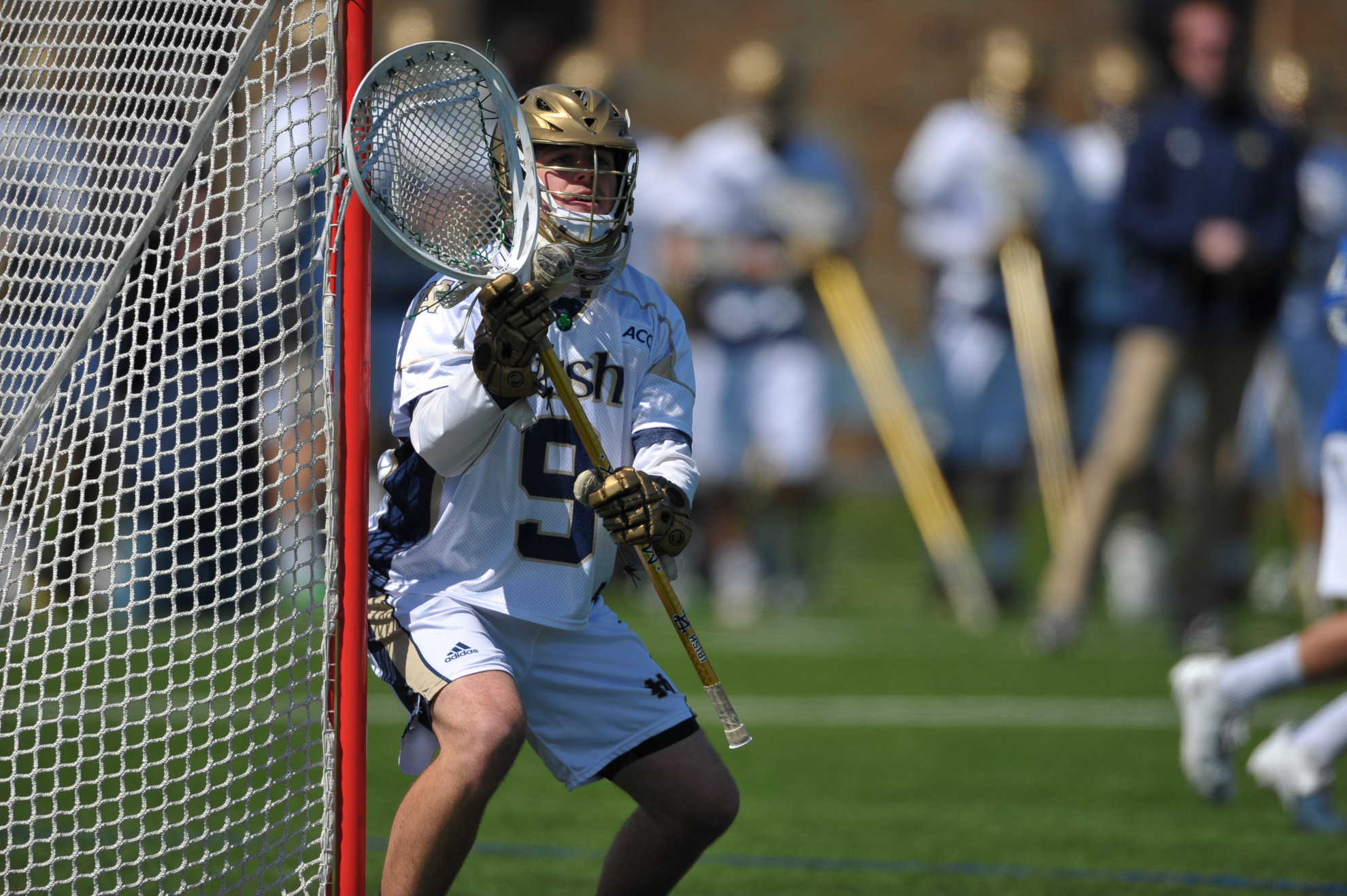 #5 Notre Dame Downs #11 Harvard, 13-5, In NCAA First Round Junior goalie Conor Kelly made a career-high 17 saves for the Fighting Irish.