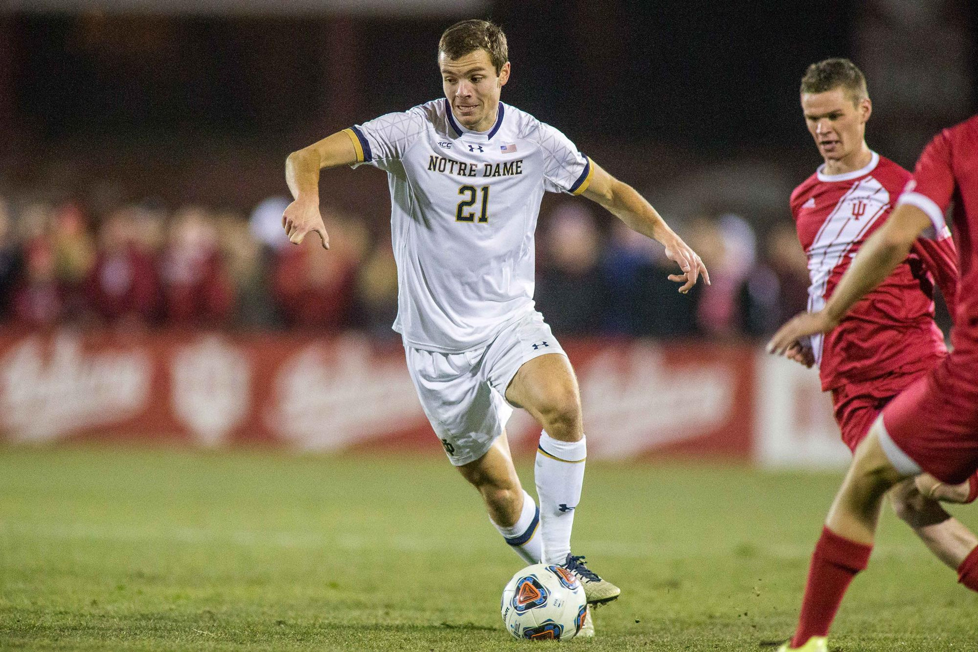 #7 Notre Dame Falls In NCAA Quarterfinals At #2 IU, 1-0 Thomas Ueland vs. Indiana: NCAA Quarterfinals: Notre Dame at Indiana (11-3-18)