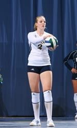 Sophomore Mallorie Croal led the team with eight kills against No. 6 Santa Clara