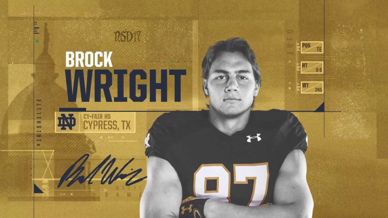 Brock Wright Highlights - Notre Dame Football - NSD17