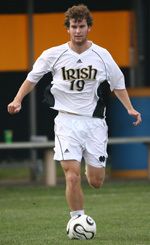 Senior midfielder Nate Norman had some of the better looks for the Irish on Friday evening.