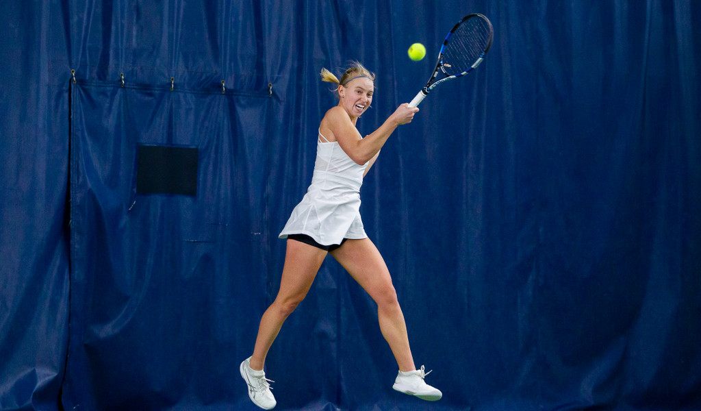 Cameron Corse during the ACC match between University of Notre Dame vs. University of Louisville at Eck Center on March 8, 2019 in South Bend, Indiana.