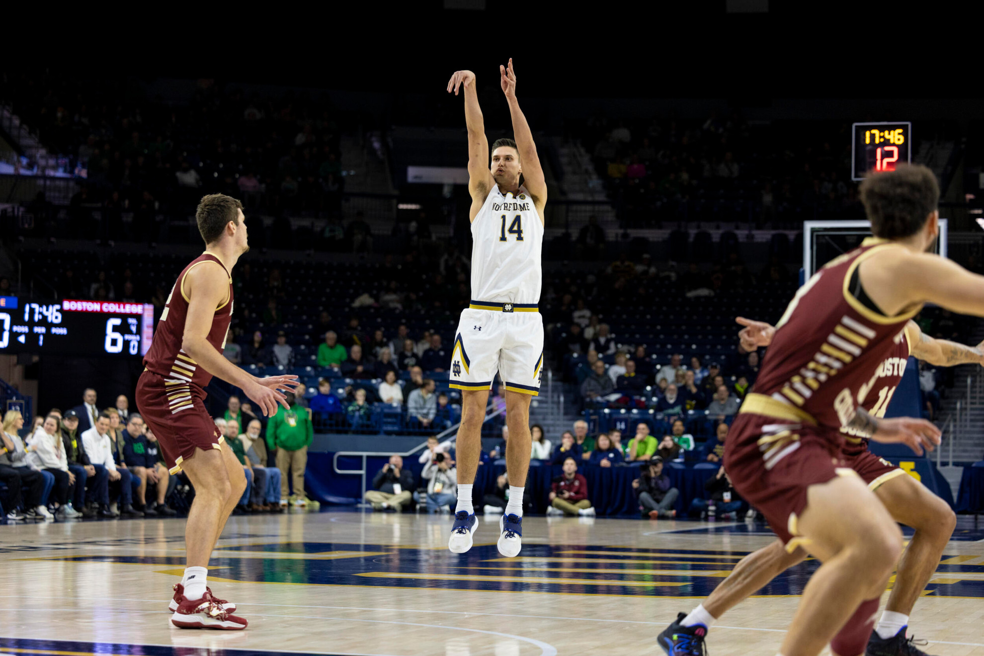 Irish Couldn’t Sustain 2nd Half Rally in 84-72 Loss to BC Irish Couldn’t Sustain 2nd Half Rally in 84-72 Loss to BC