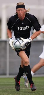 Goalkeeper Chris Cahill was a three-time monogram winner for the Fighting Irish.