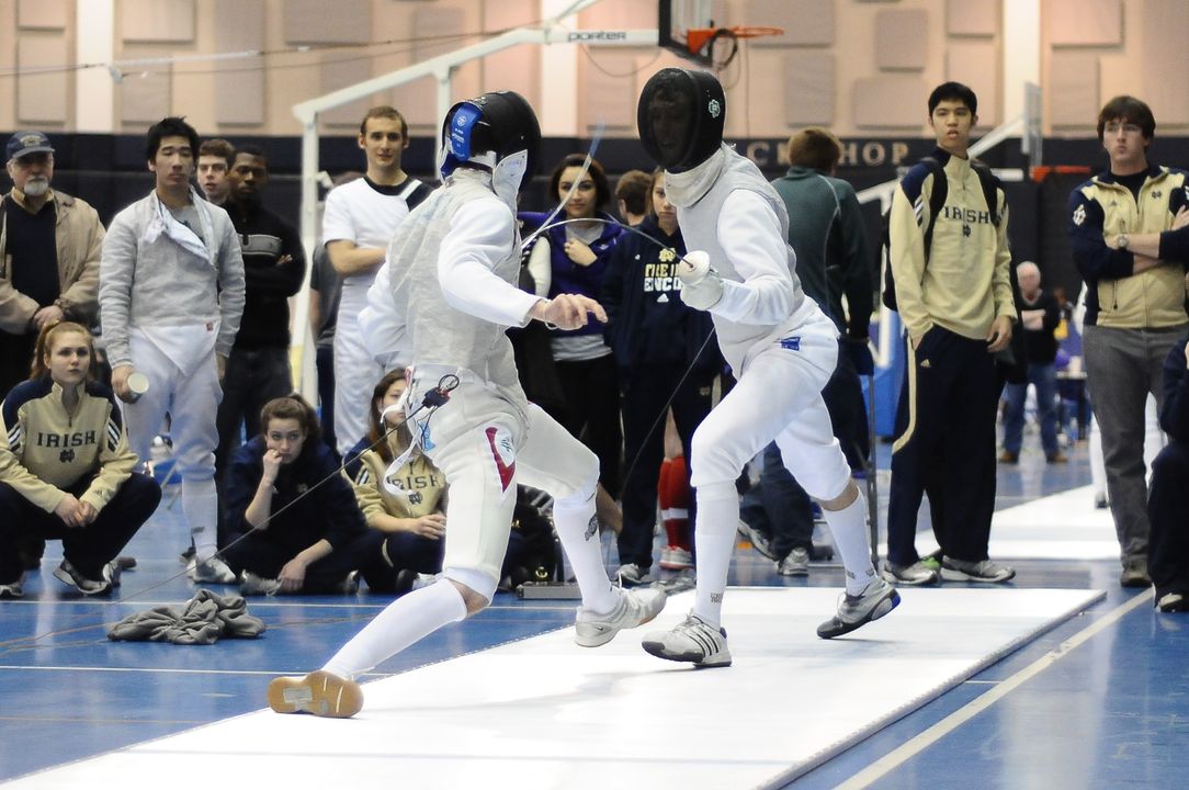Enzo Castellani, men's foil individual champion, clinched the foil team win with his victory over Ohio State's Rhys Douglas.