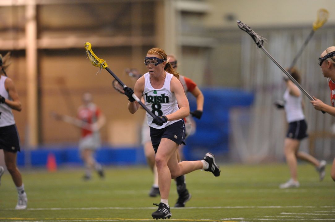 Sophomore Kaitlin Keena had a career-high three goals and four points in Notre Dame's 20-5 win over Connecticut.