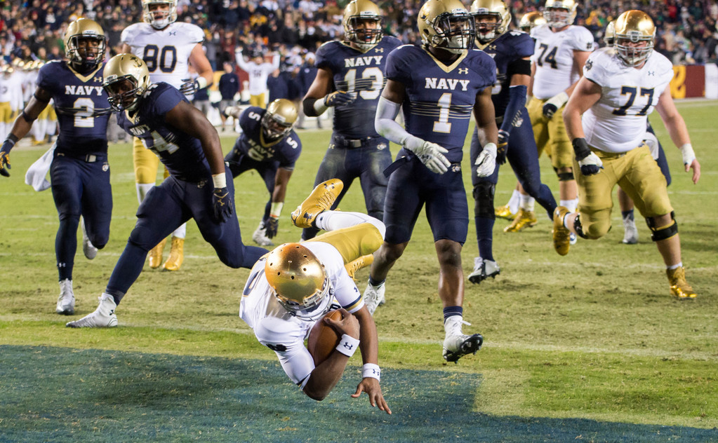 No. 6 Football vs. Navy (USATSI)